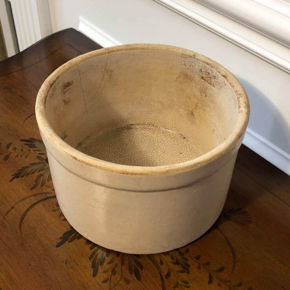 Antique stoneware crock - Pittsburg Pottery Diamond Brand 1 gallon - Picture 3 of 13